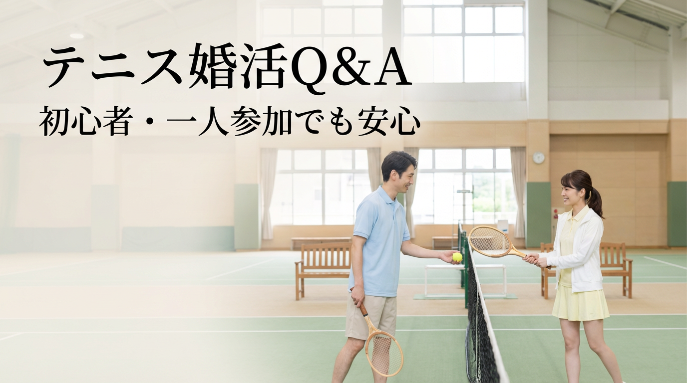 テニス婚活Q&A 初心者・一人参加でも安心